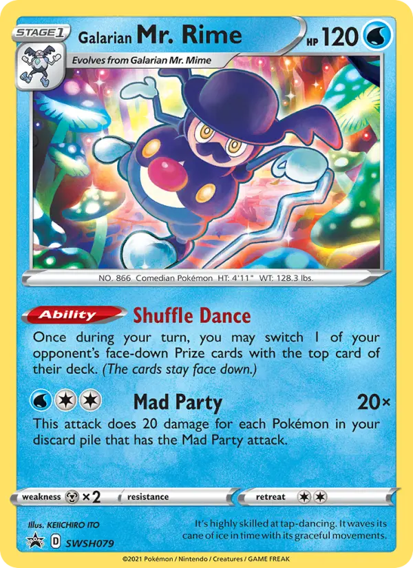 Galarian Mr. Rime None Pokemon card #SWSH079 from SWSH Black Star Promos