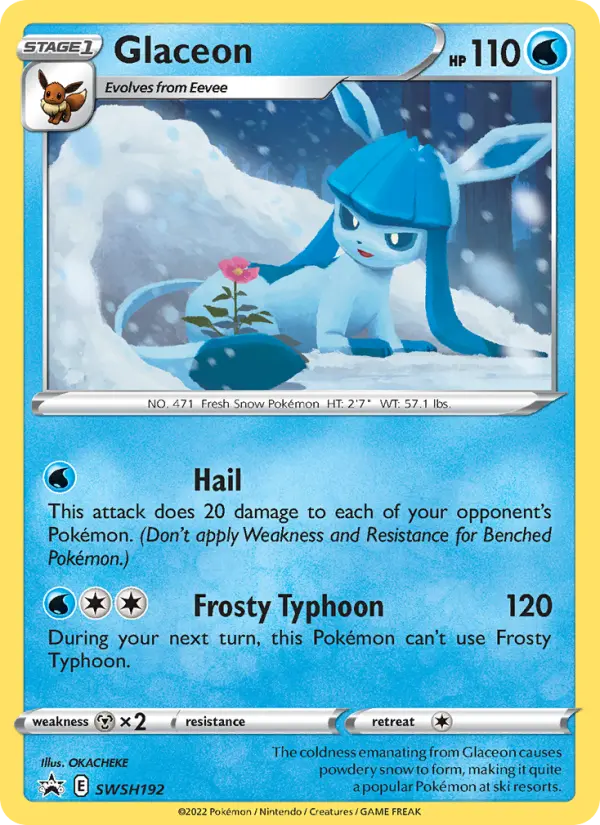 Glaceon None Pokemon card #SWSH192 from SWSH Black Star Promos