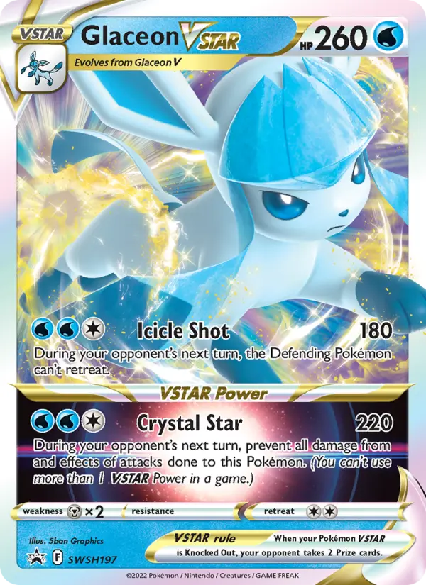 Glaceon VSTAR None Pokemon card #SWSH197 from SWSH Black Star Promos