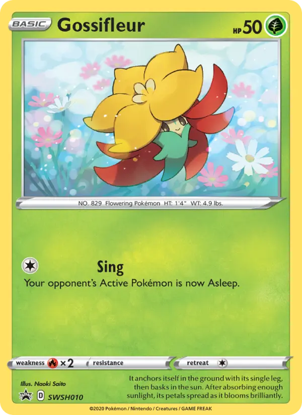 Gossifleur None Pokemon card #SWSH010 from SWSH Black Star Promos