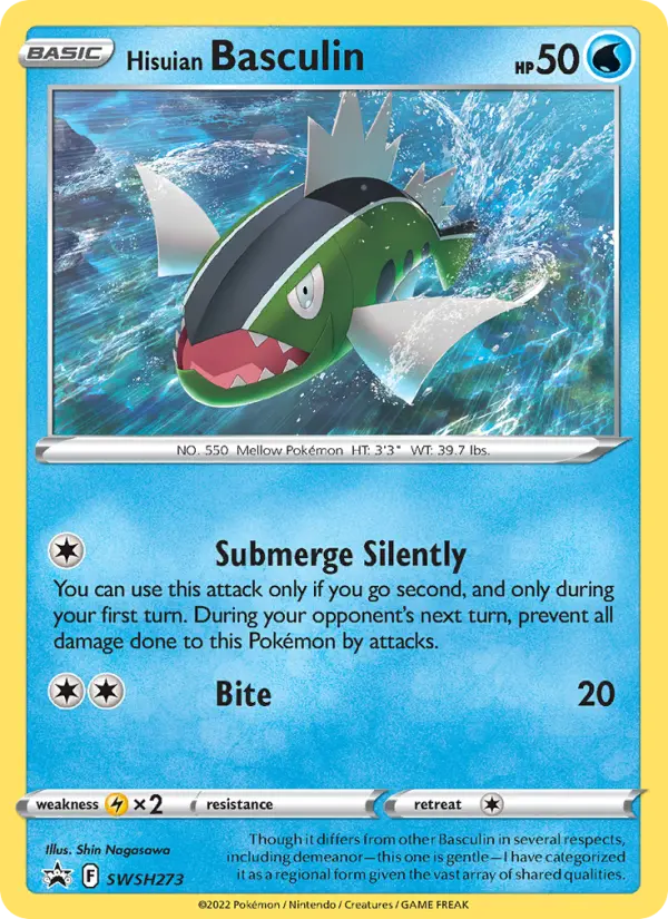 Hisuian Basculin None Pokemon card #SWSH273 from SWSH Black Star Promos