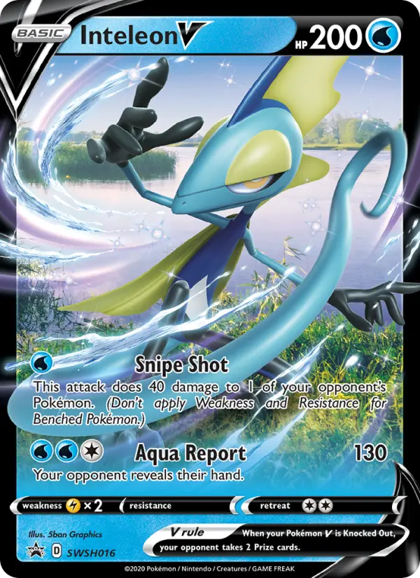 Inteleon V None Pokemon card #SWSH016 from SWSH Black Star Promos