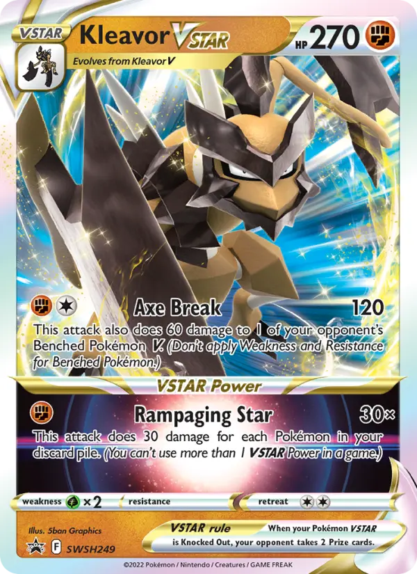Kleavor VSTAR None Pokemon card #SWSH249 from SWSH Black Star Promos