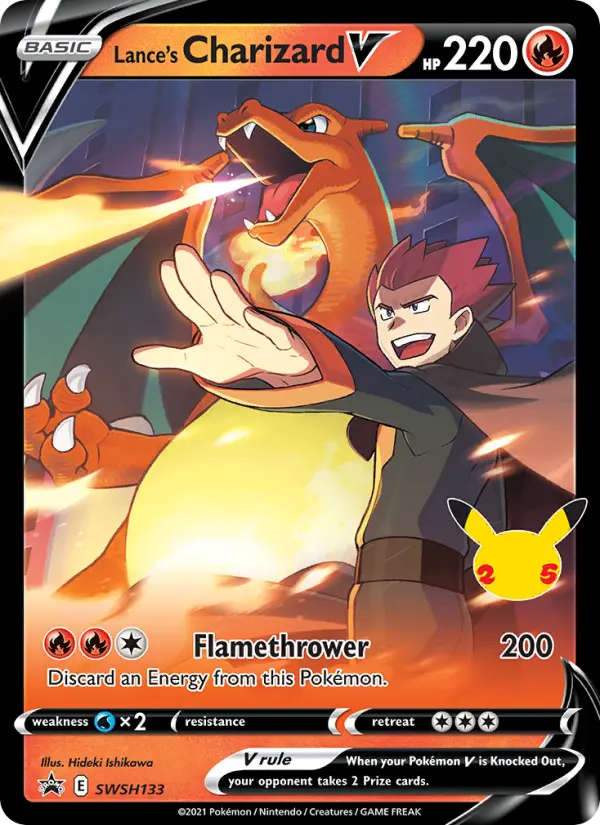 Lance's Charizard V None Pokemon card #SWSH133 from SWSH Black Star Promos