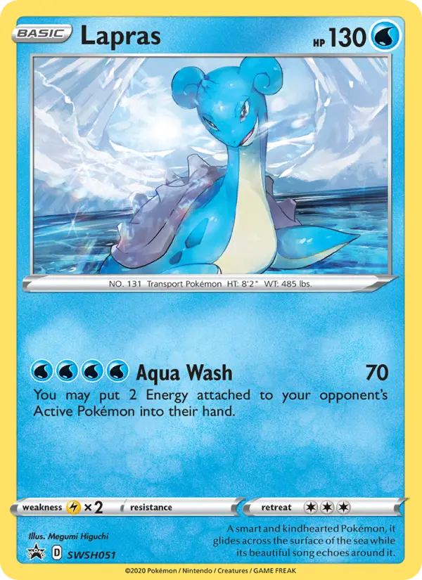 Lapras None Pokemon card #SWSH051 from SWSH Black Star Promos