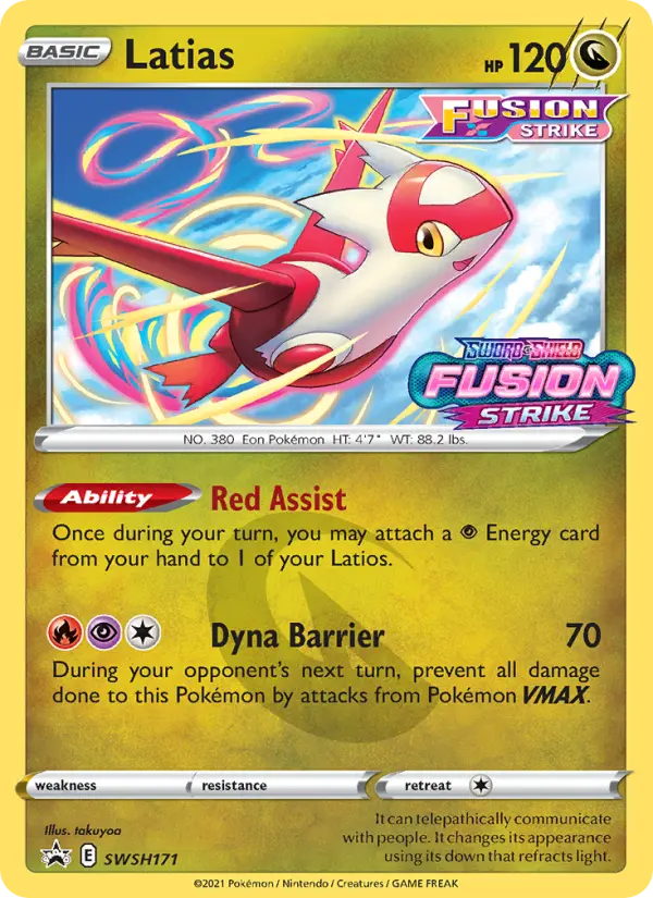 Latias None Pokemon card #SWSH171 from SWSH Black Star Promos