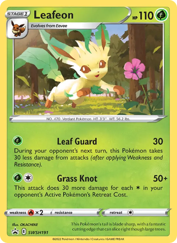 Leafeon None Pokemon card #SWSH191 from SWSH Black Star Promos