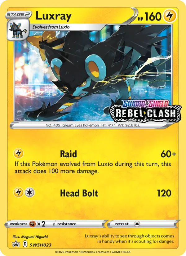 Luxray None Pokemon card #SWSH023 from SWSH Black Star Promos