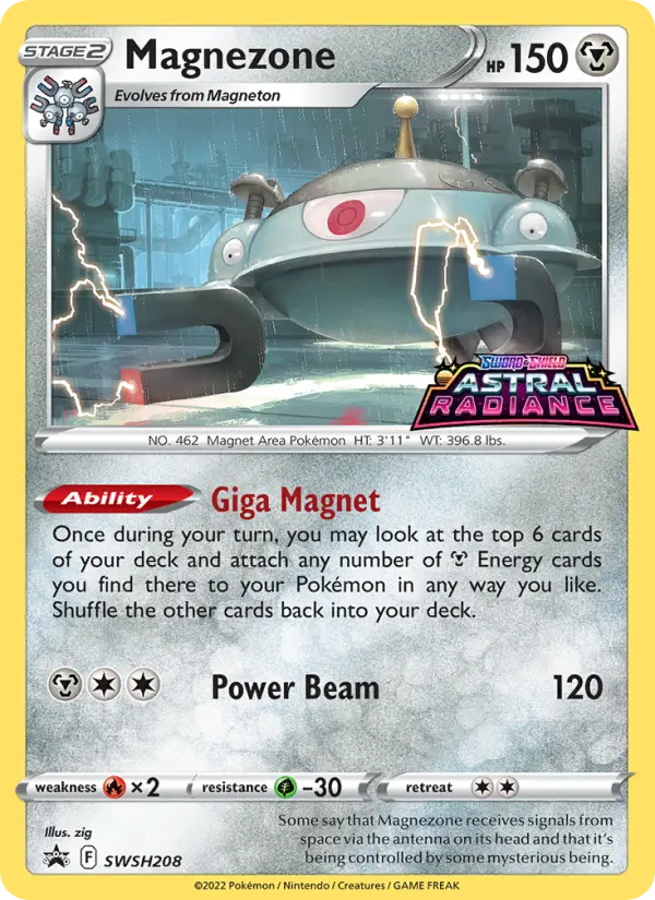 Magnezone None Pokemon card #SWSH208 from SWSH Black Star Promos