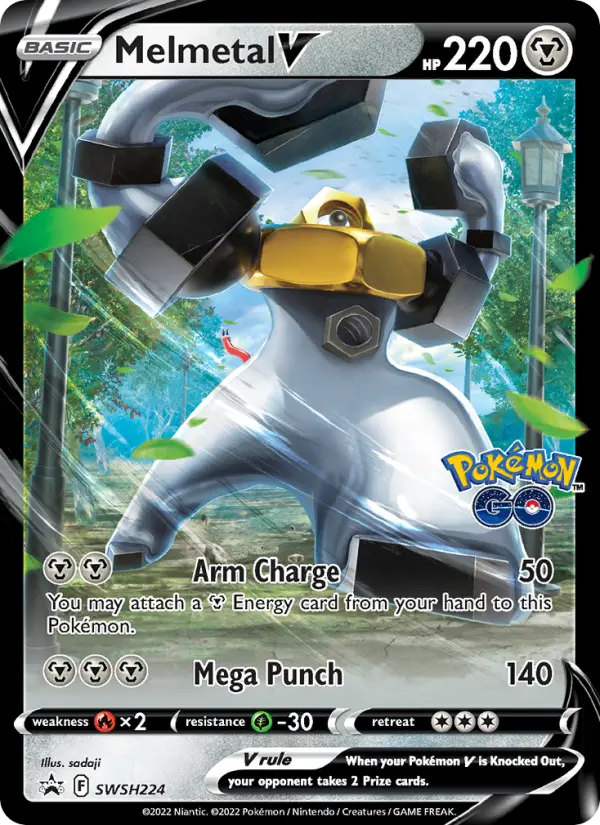 Melmetal V None Pokemon card #SWSH224 from SWSH Black Star Promos