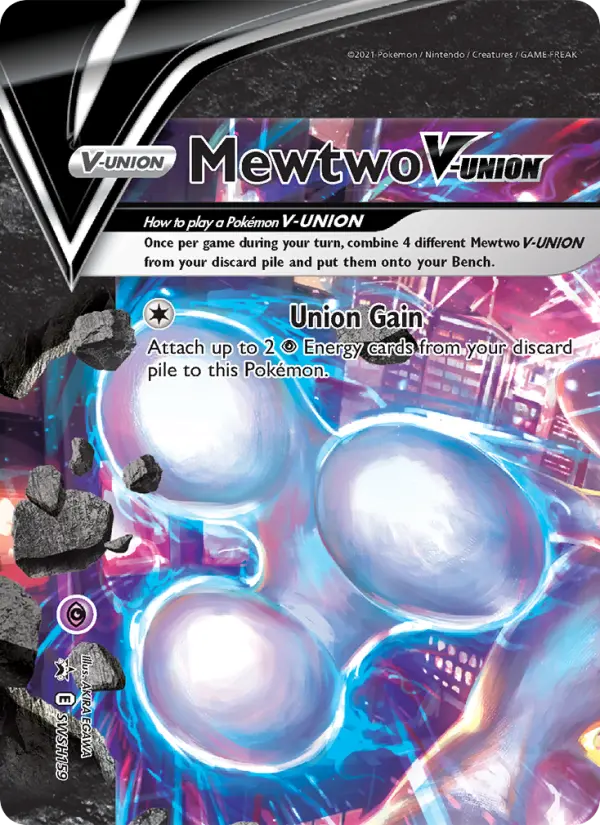 Mewtwo V-UNION None Pokemon card #SWSH159 from SWSH Black Star Promos