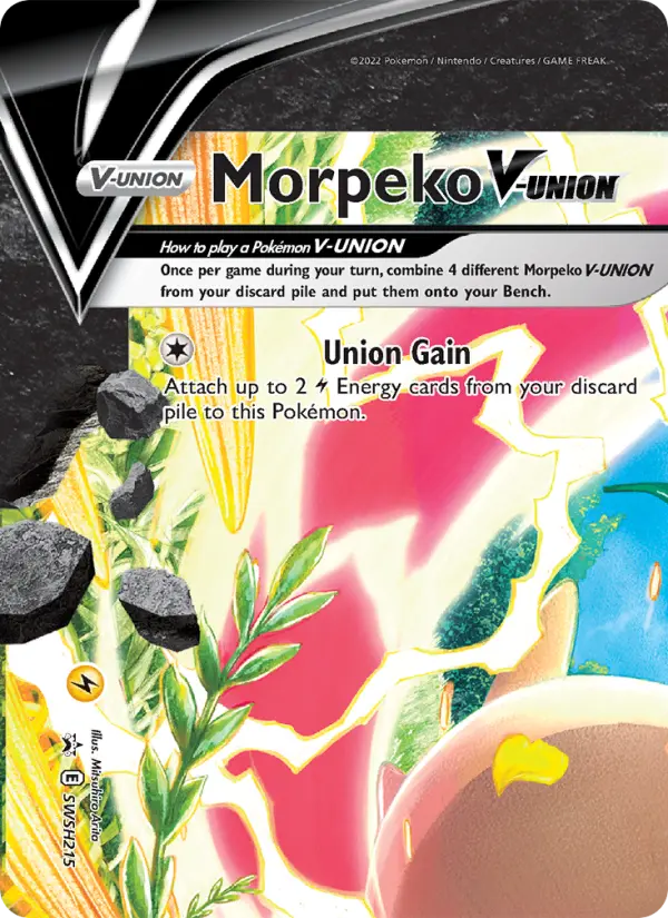 Morpeko V-UNION None Pokemon card #SWSH215 from SWSH Black Star Promos
