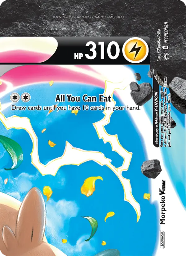 Morpeko V-UNION None Pokemon card #SWSH216 from SWSH Black Star Promos
