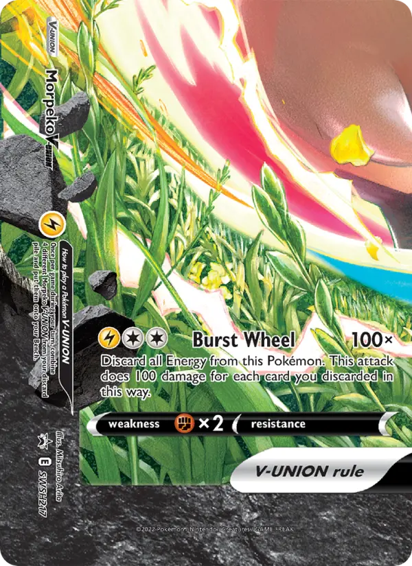 Morpeko V-UNION None Pokemon card #SWSH217 from SWSH Black Star Promos