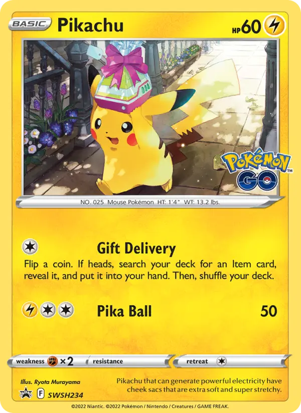 Pikachu None Pokemon card #SWSH234 from SWSH Black Star Promos