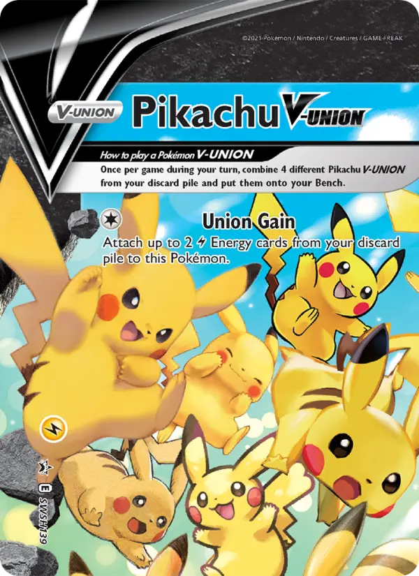 Pikachu V-UNION None Pokemon card #SWSH139 from SWSH Black Star Promos