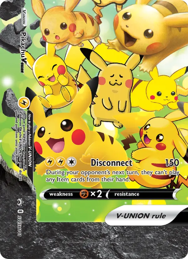 Pikachu V-UNION None Pokemon card #SWSH141 from SWSH Black Star Promos