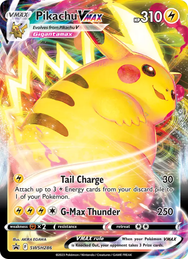 Pikachu VMAX None Pokemon card #SWSH286 from SWSH Black Star Promos