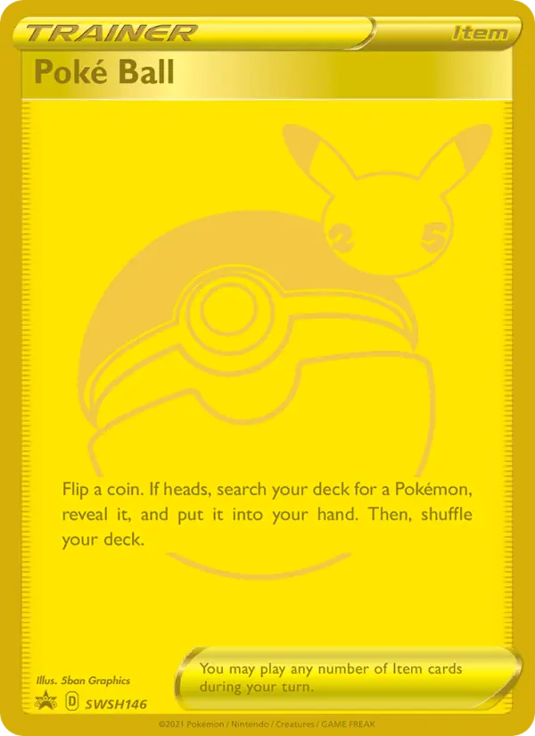 Poké Ball None Pokemon card #SWSH146 from SWSH Black Star Promos