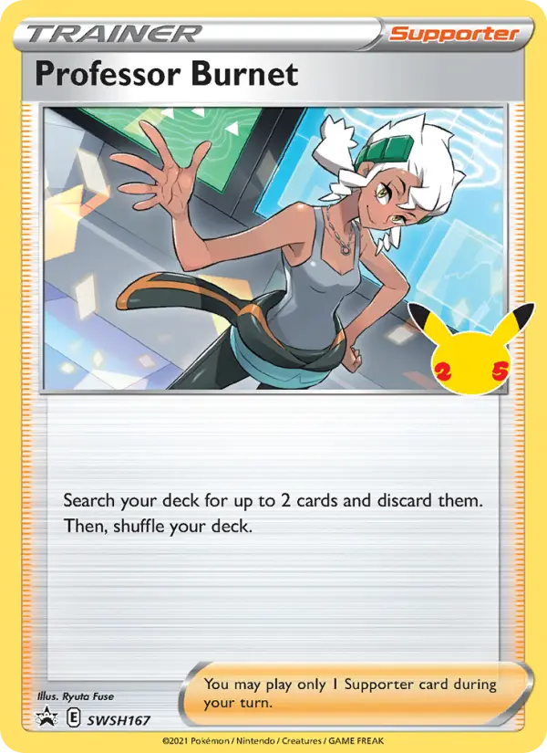 Professor Burnet None Pokemon card #SWSH167 from SWSH Black Star Promos