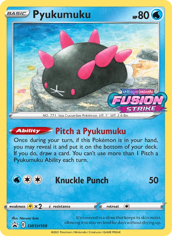 Pyukumuku None Pokemon card #SWSH169 from SWSH Black Star Promos