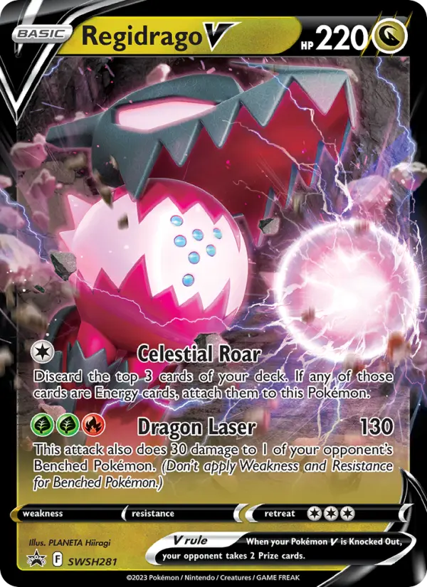 Regidrago V None Pokemon card #SWSH281 from SWSH Black Star Promos