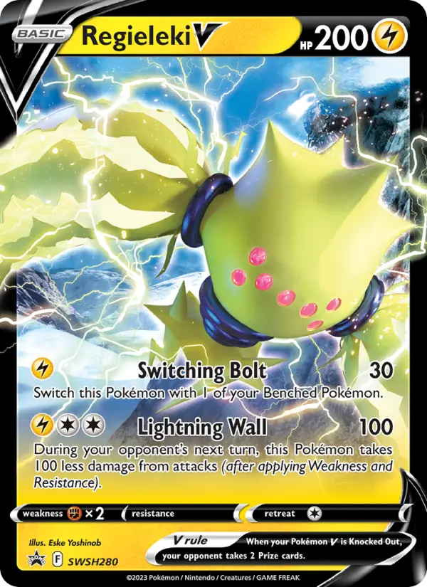 Regieleki V None Pokemon card #SWSH280 from SWSH Black Star Promos