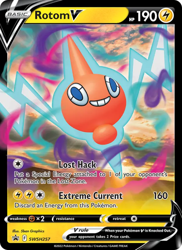Rotom V None Pokemon card #SWSH257 from SWSH Black Star Promos