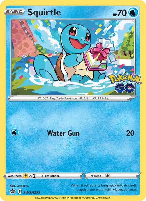 Squirtle None Pokemon card #SWSH233 from SWSH Black Star Promos