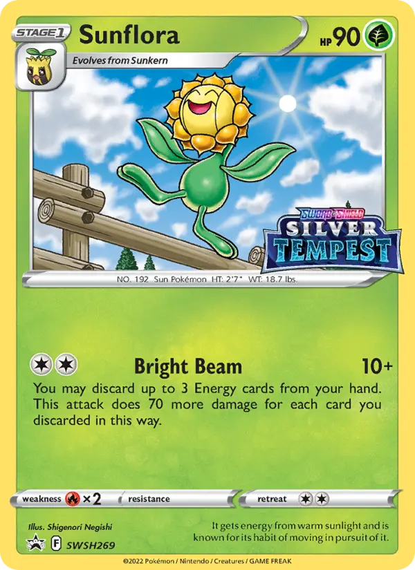 Sunflora None Pokemon card #SWSH269 from SWSH Black Star Promos
