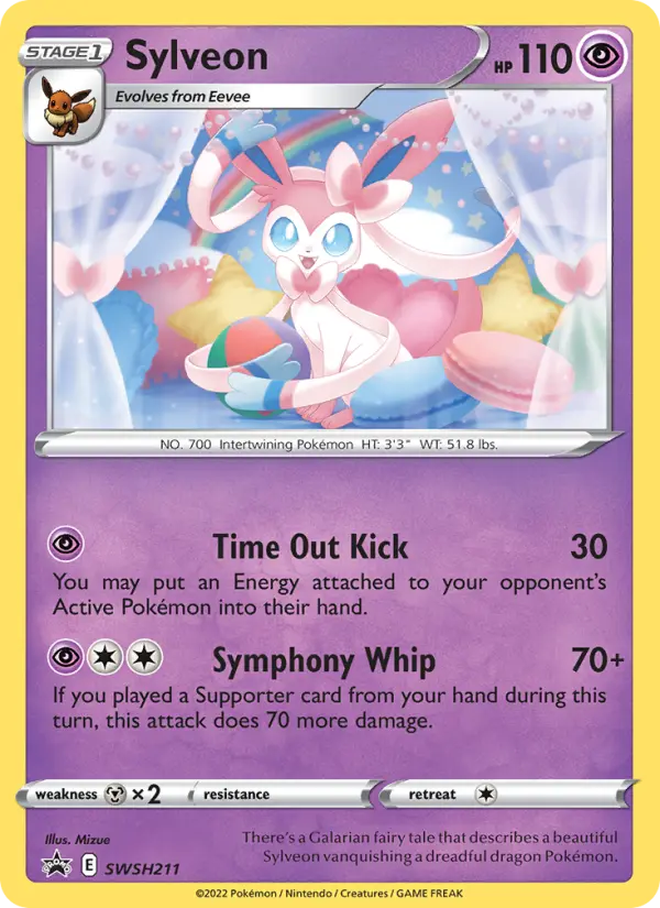 Sylveon None Pokemon card #SWSH211 from SWSH Black Star Promos