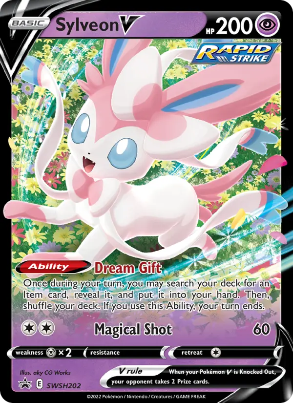 Sylveon V None Pokemon card #SWSH202 from SWSH Black Star Promos