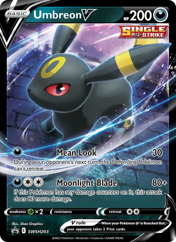 Umbreon V None Pokemon card #SWSH203 from SWSH Black Star Promos