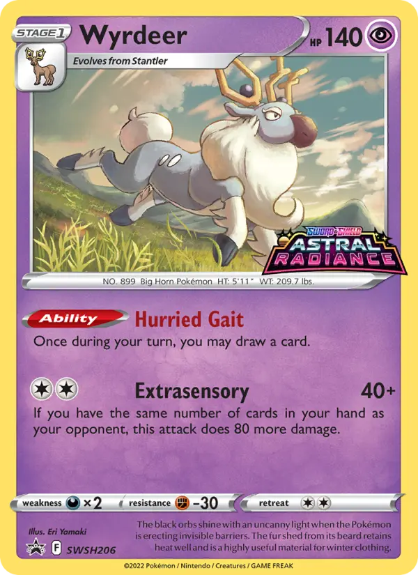 Wyrdeer None Pokemon card #SWSH206 from SWSH Black Star Promos