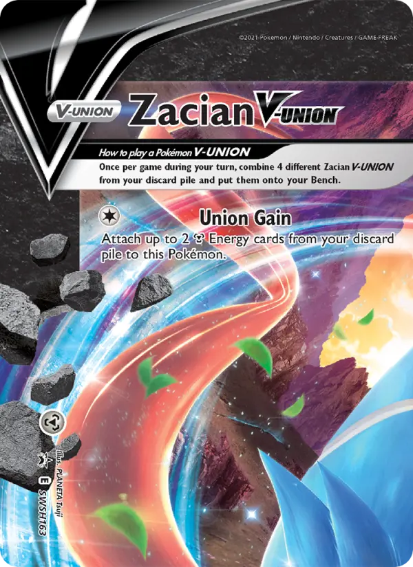 Zacian V-UNION None Pokemon card #SWSH163 from SWSH Black Star Promos