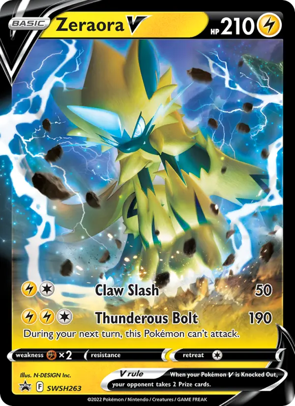 Zeraora V None Pokemon card #SWSH263 from SWSH Black Star Promos
