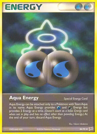 Aqua Energy Uncommon Pokemon card #86 from Team Magma vs Team Aqua