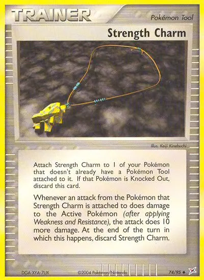 Strength Charm Uncommon Pokemon card #74 from Team Magma vs Team Aqua