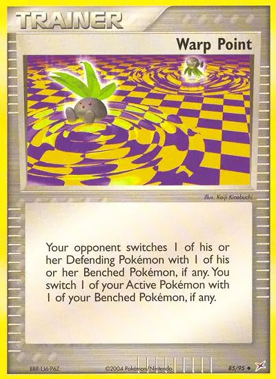 Warp Point Uncommon Pokemon card #85 from Team Magma vs Team Aqua