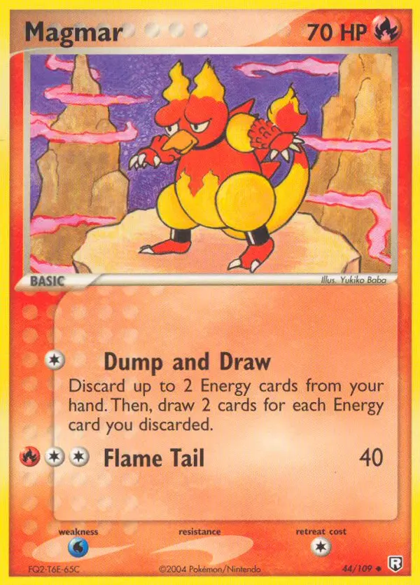Magmar Uncommon Pokemon card #44 from Team Rocket Returns