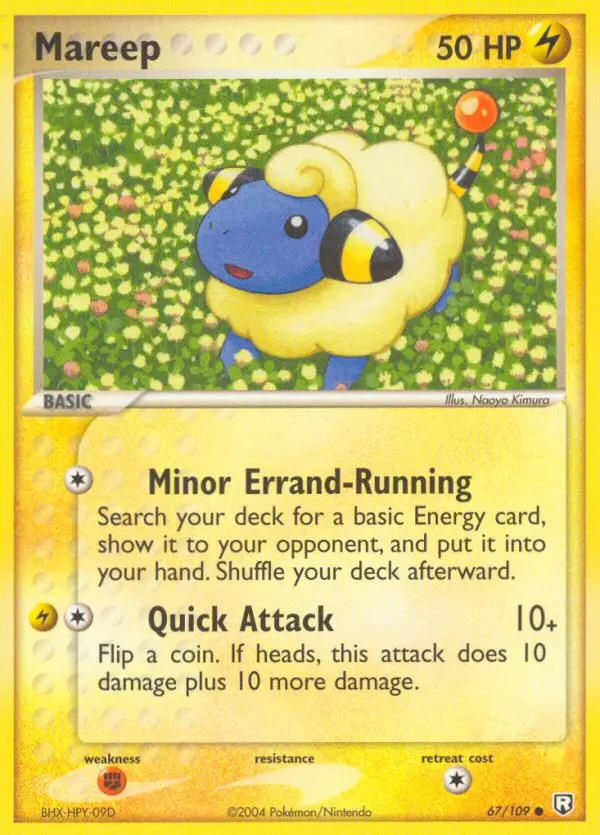 Mareep Common Pokemon card #67 from Team Rocket Returns