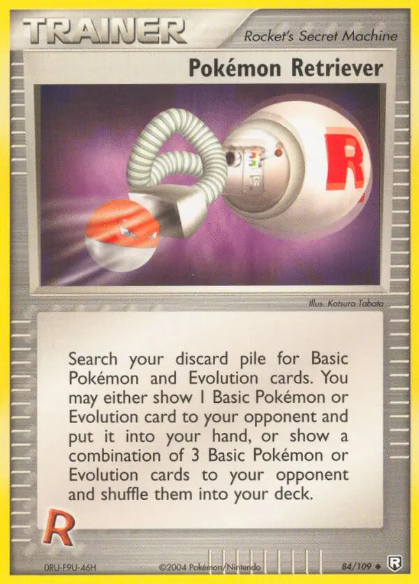 Pokémon Retriever Uncommon Pokemon card #84 from Team Rocket Returns