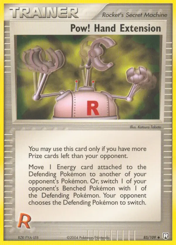 Pow! Hand Extension Uncommon Pokemon card #85 from Team Rocket Returns