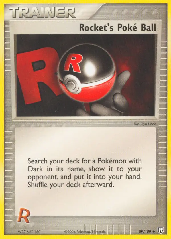 Rocket's Poké Ball Uncommon Pokemon card #89 from Team Rocket Returns
