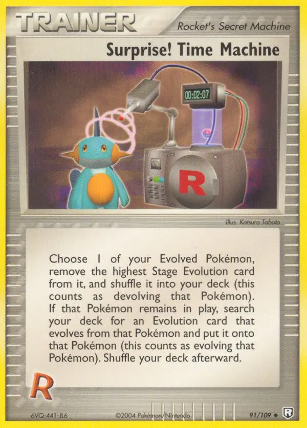 Surprise! Time Machine Uncommon Pokemon card #91 from Team Rocket Returns