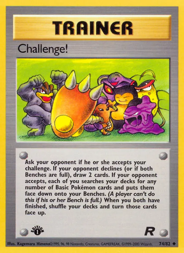 Challenge! Uncommon Pokemon card #74 from Team Rocket