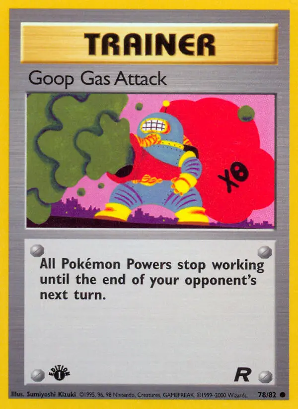 Goop Gas Attack Common Pokemon card #78 from Team Rocket