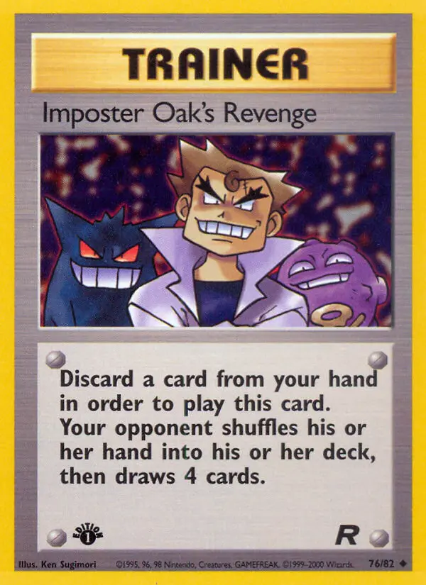Imposter Oak's Revenge Uncommon Pokemon card #76 from Team Rocket
