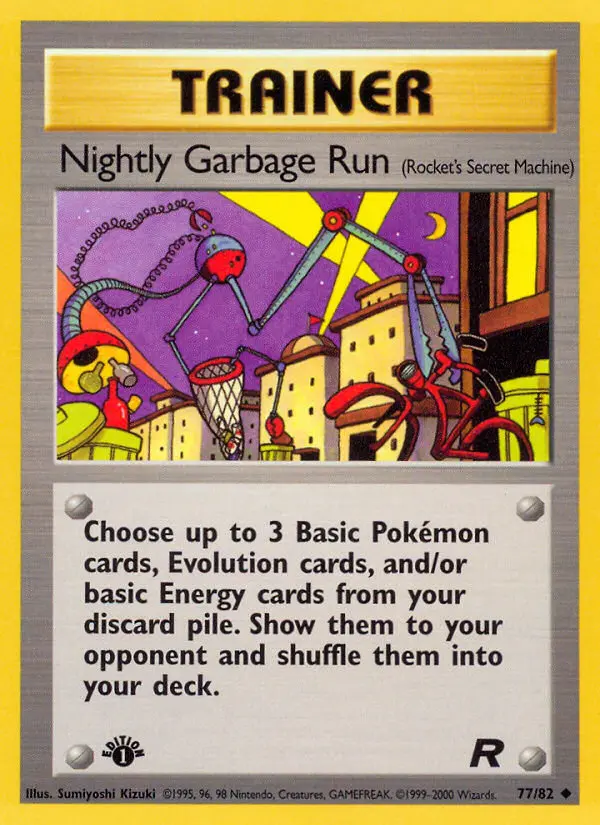 Nightly Garbage Run Uncommon Pokemon card #77 from Team Rocket
