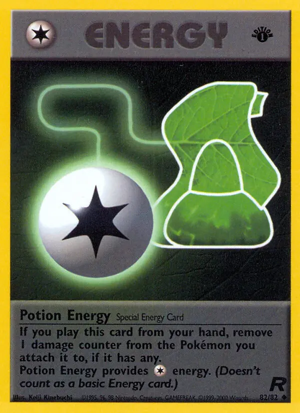 Potion Energy Uncommon Pokemon card #82 from Team Rocket